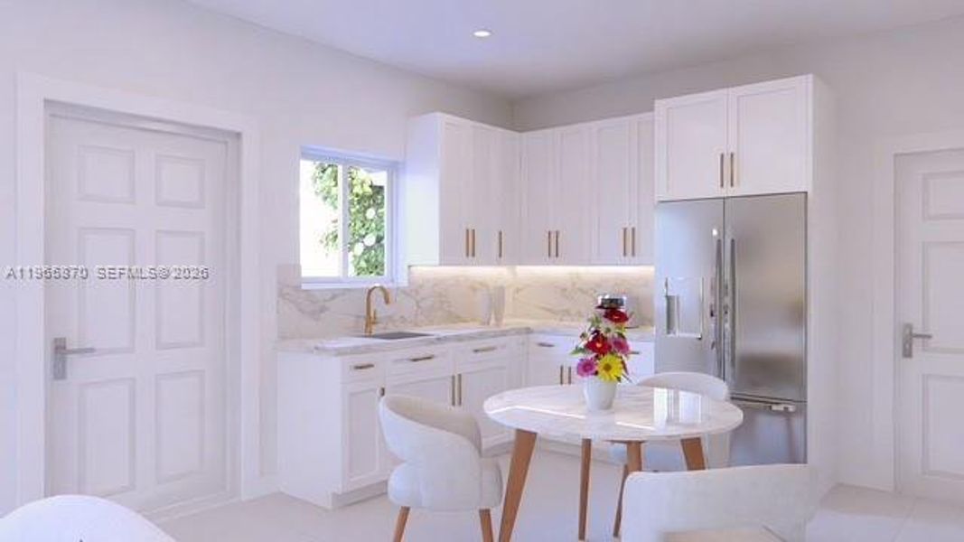 Furnished interior view inside a new home in , Fort Lauderdale (Image 20).