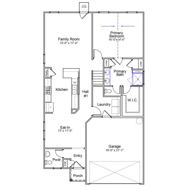 2D floor plan layout of this home in Bluefield, Lexington, SC (Image 4). 2D floor plan layout of this home in Bluefield, Lexington, SC (Image 4).