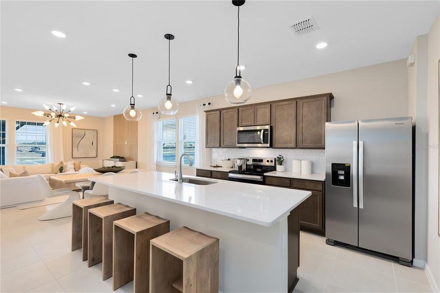 Furnished interior view inside a new home in Tohoqua, Kissimmee (Image 4).