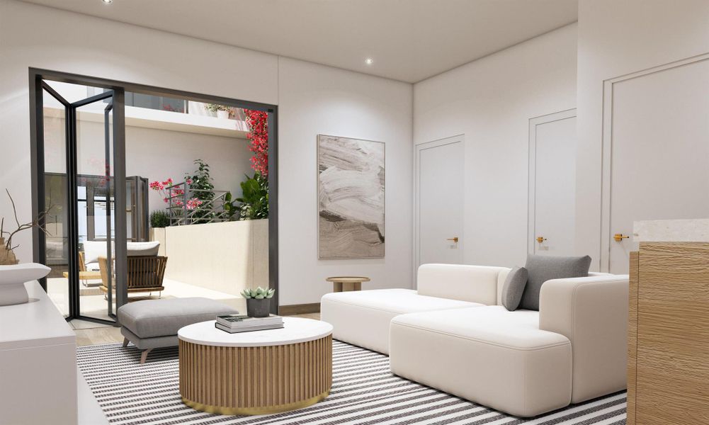 Furnished interior view inside a new home in , Boca Raton (Image 7).