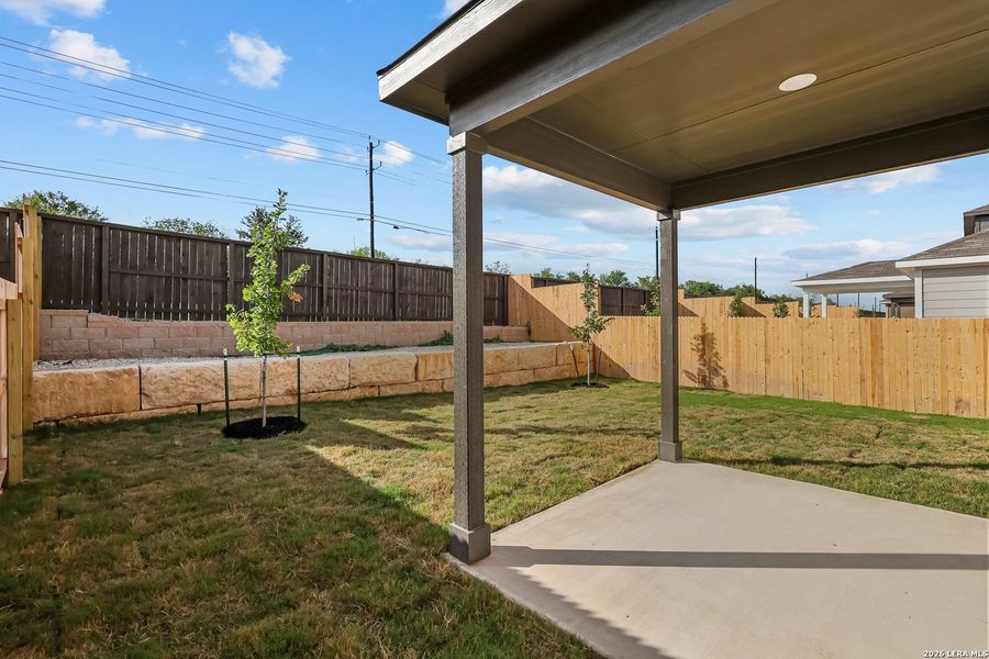 Exterior details and patio area of a home in Agave, San Antonio (Image 3).