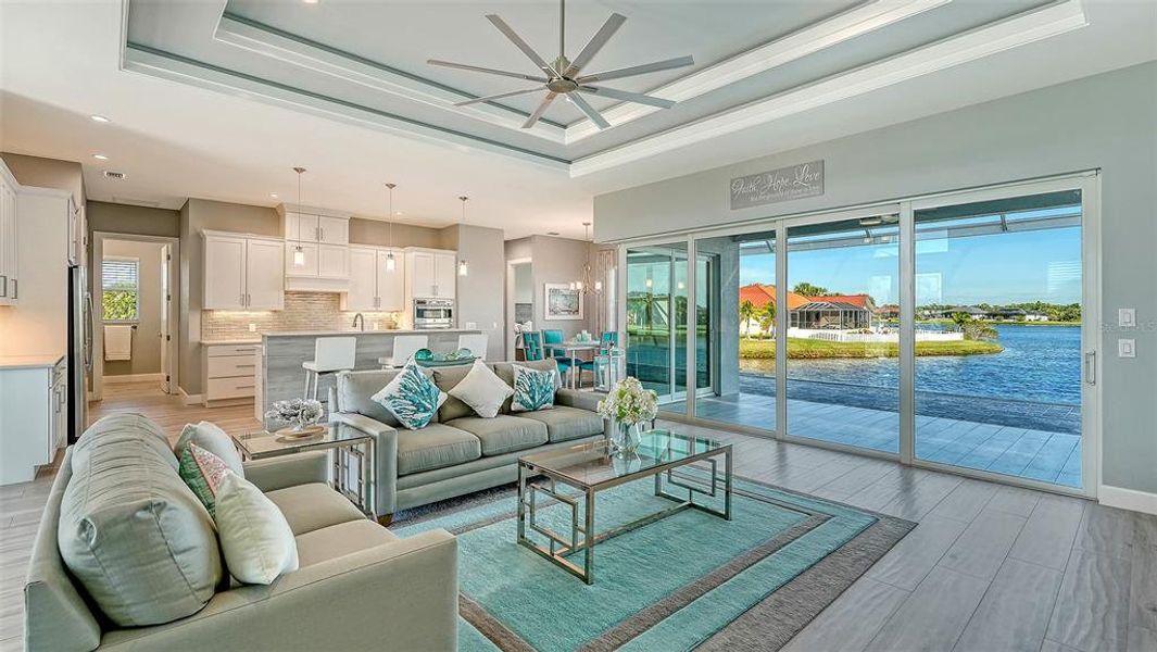 Furnished interior view inside a new home in , Punta Gorda (Image 19). Furnished interior view inside a new home in , Punta Gorda (Image 19).