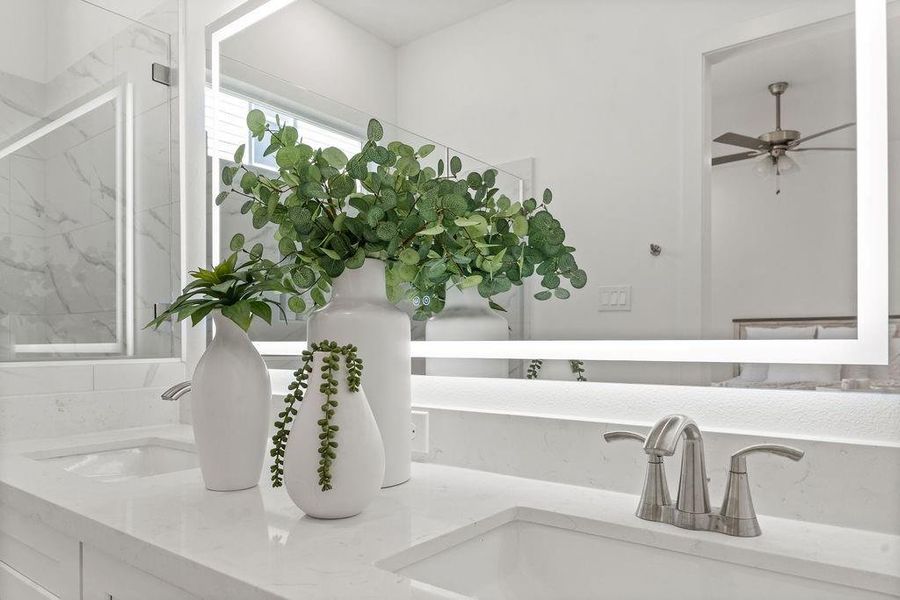 Close-up of interior finishes inside a home in , Houston (Image 23).