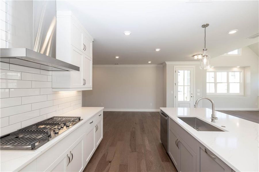 Furnished interior view inside a new home in Promenade at Sawnee Village, Cumming (Image 7). Furnished interior view inside a new home in Promenade at Sawnee Village, Cumming (Image 7).