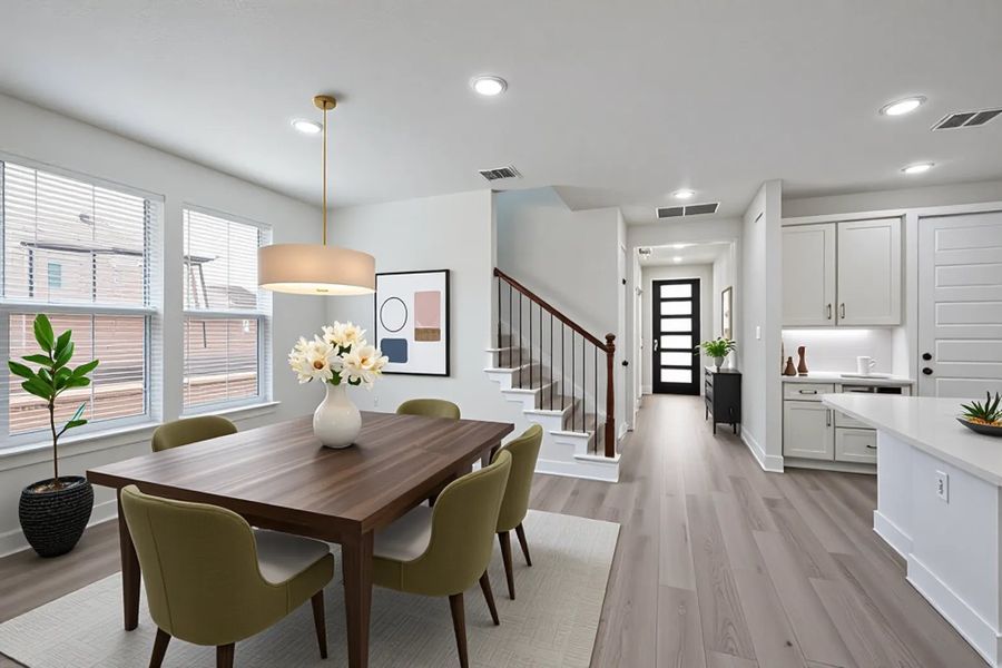 Furnished interior view inside a new home in Crown Ridge Manor, San Antonio (Image 6).