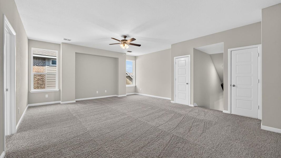 Representative unfurnished interior of a home built from the The Willow by D.R. Horton in Morningstar, Aledo (Image 30). Representative unfurnished interior of a home built from the The Willow by D.R. Horton in Morningstar, Aledo (Image 30).