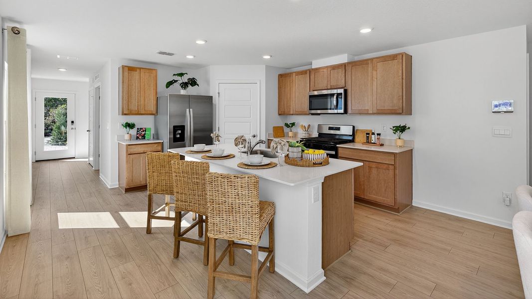 Representative furnished interior of a home built from the HARPER by D.R. Horton in Grand Reserve, Bunnell (Image 8). Representative furnished interior of a home built from the HARPER by D.R. Horton in Grand Reserve, Bunnell (Image 8).