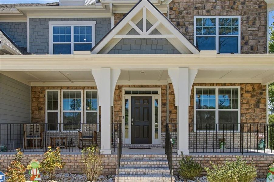 Exterior details and patio area of a home in , Newnan (Image 35).