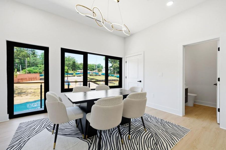 Furnished interior view inside a new home in , Decatur (Image 19).