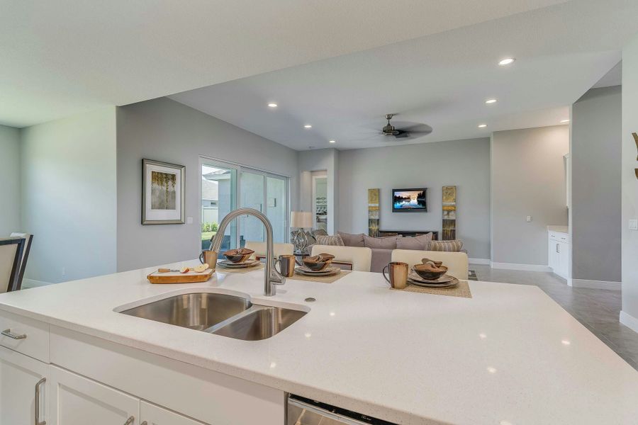 2D floor plan layout for the Aurora by GHO Homes in High Pointe, Vero Beach, FL (Image 96).