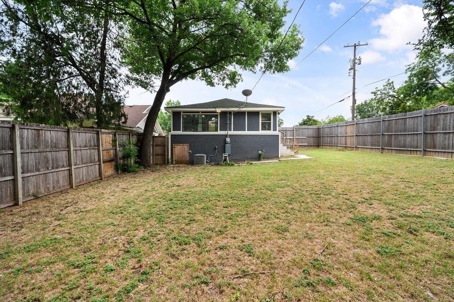 View of fenced backyard View of fenced backyard