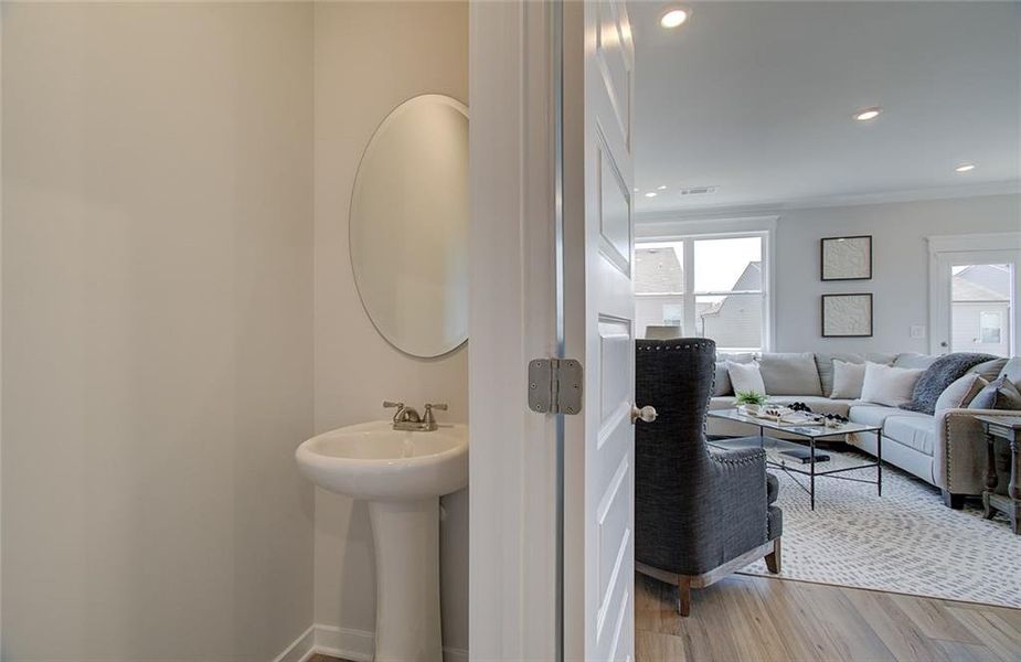 Furnished interior view inside a new home in The Towns at Auburn Station West, Auburn (Image 17).