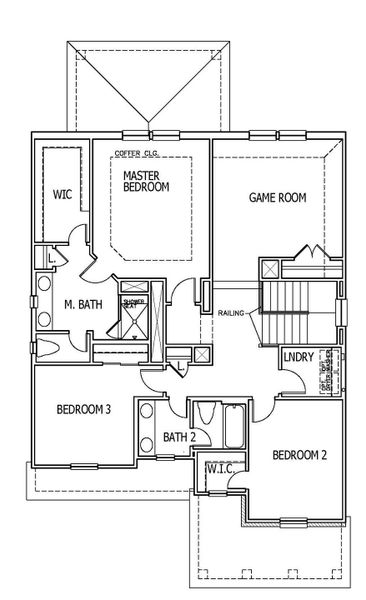 2D floor plan layout of this home in University Heights, Round Rock, TX (Image 6).