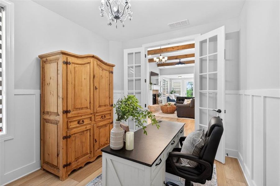 Furnished interior view inside a new home in , Hoschton (Image 9).