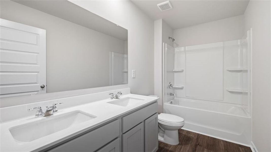 Furnished interior view inside a new home in Twin Lakes, Hoschton (Image 13). Furnished interior view inside a new home in Twin Lakes, Hoschton (Image 13).