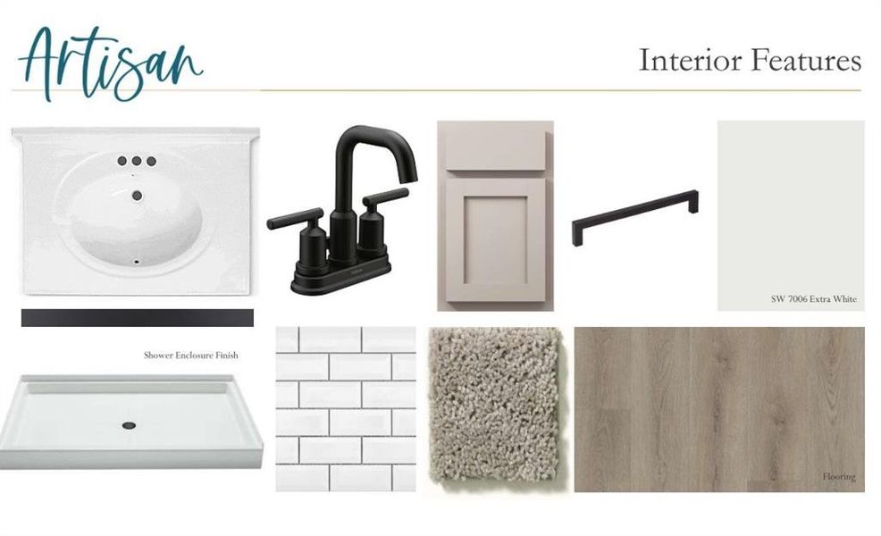 Sample of building materials used in homes in The Estates at Casteel, Bethlehem (Image 14).