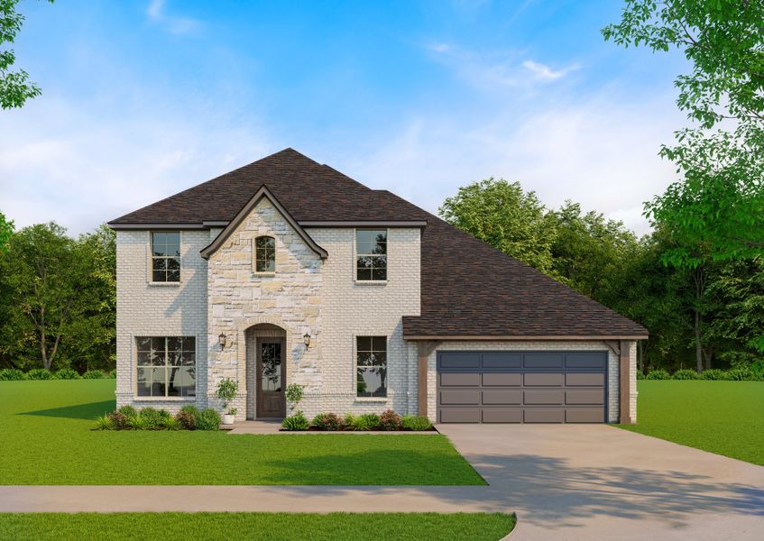Representative exterior photo of a completed home built from the Milo by Our Country Homes in Lakes of River Trails, Richland Hills, TX (Image 4).