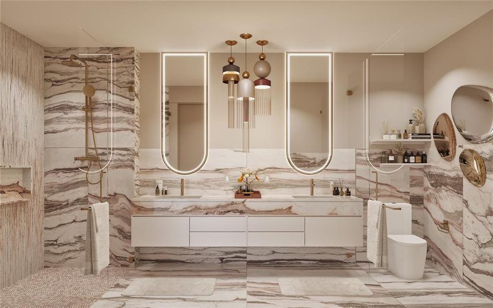 Furnished interior view inside a new home in , St. Petersburg (Image 4).