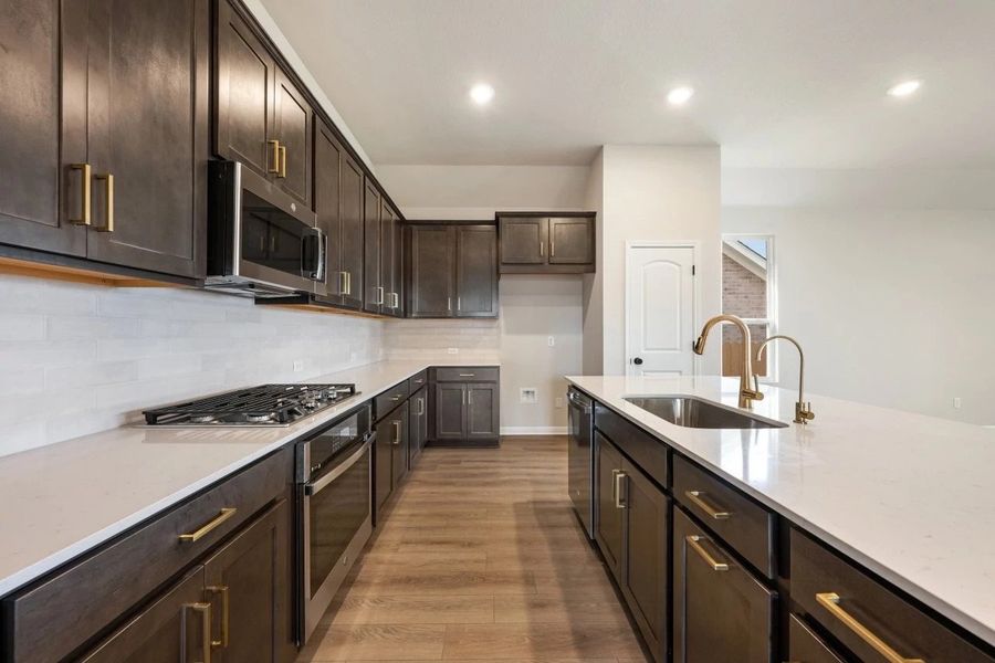 Furnished interior view inside a new home in The Colony 50s, Bastrop (Image 14).
