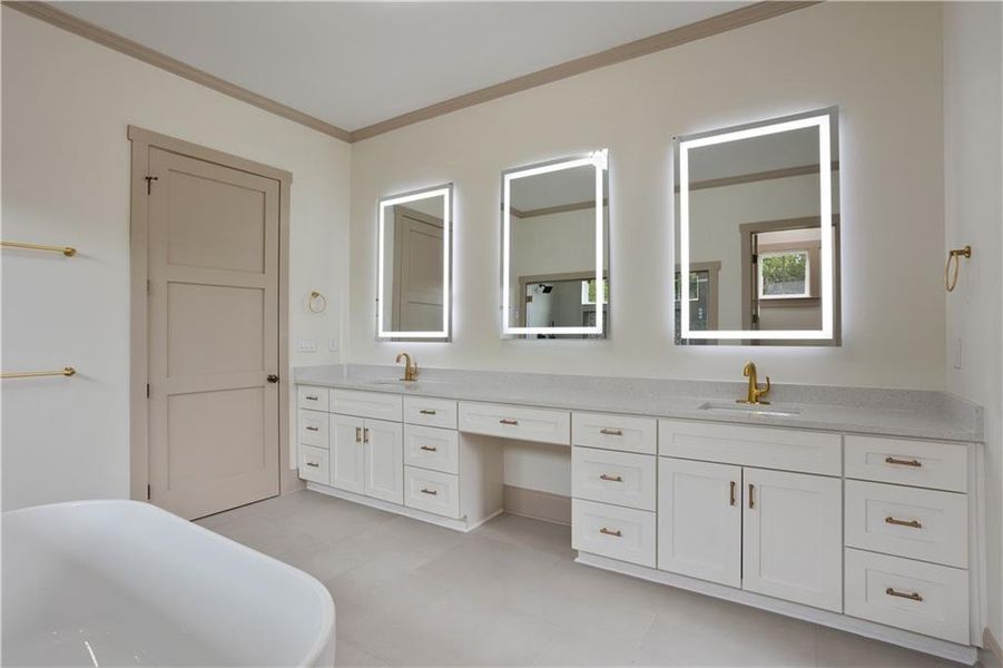 Furnished interior view inside a new home in , Dacula (Image 44).