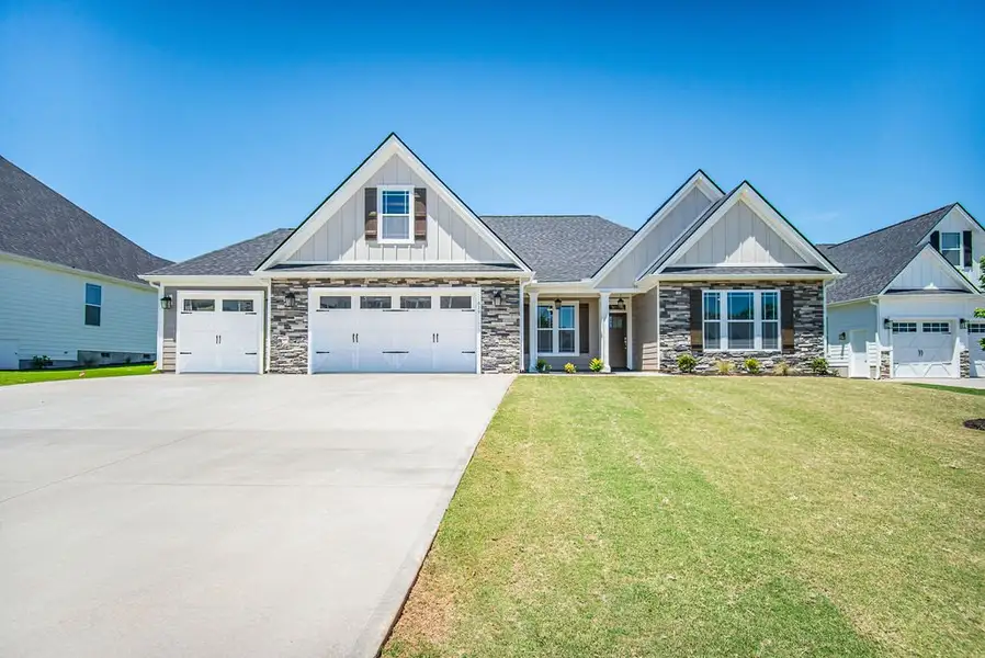 Representative exterior photo of a completed home built from the Beaumont Elite by Enchanted Homes in Smokey Hills, Campobello, SC (Image 2).