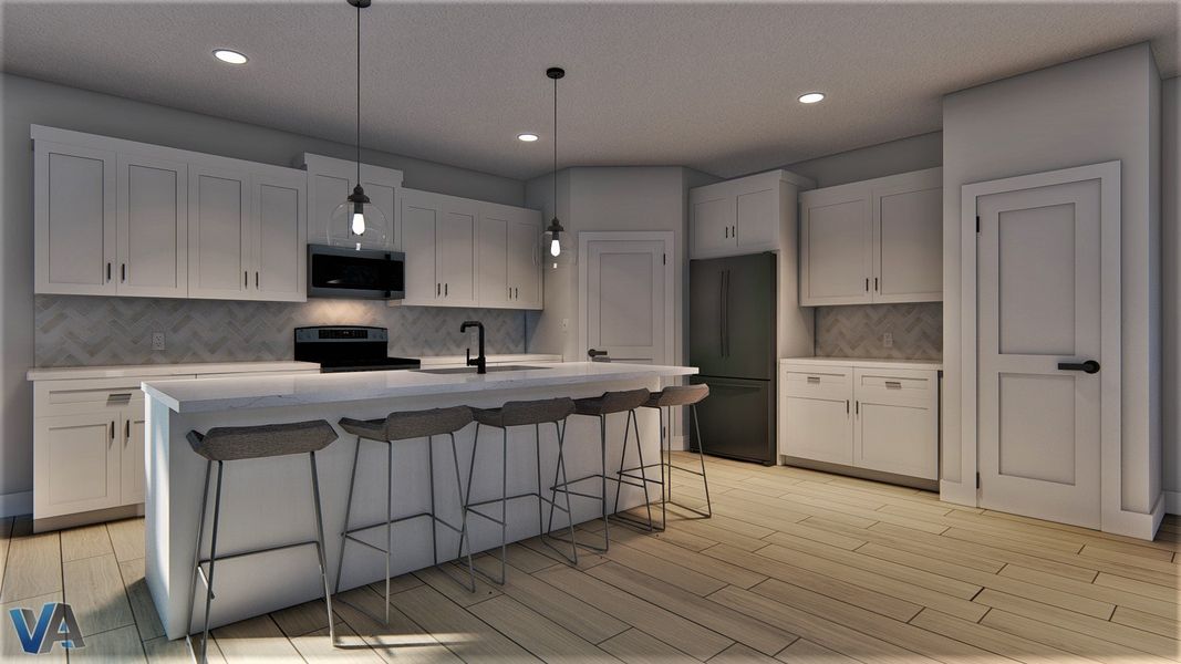 Representative furnished interior of a home built from the Redbud by McKee Homes in The Walk at East Village, Clayton (Image 9). Representative furnished interior of a home built from the Redbud by McKee Homes in The Walk at East Village, Clayton (Image 9).