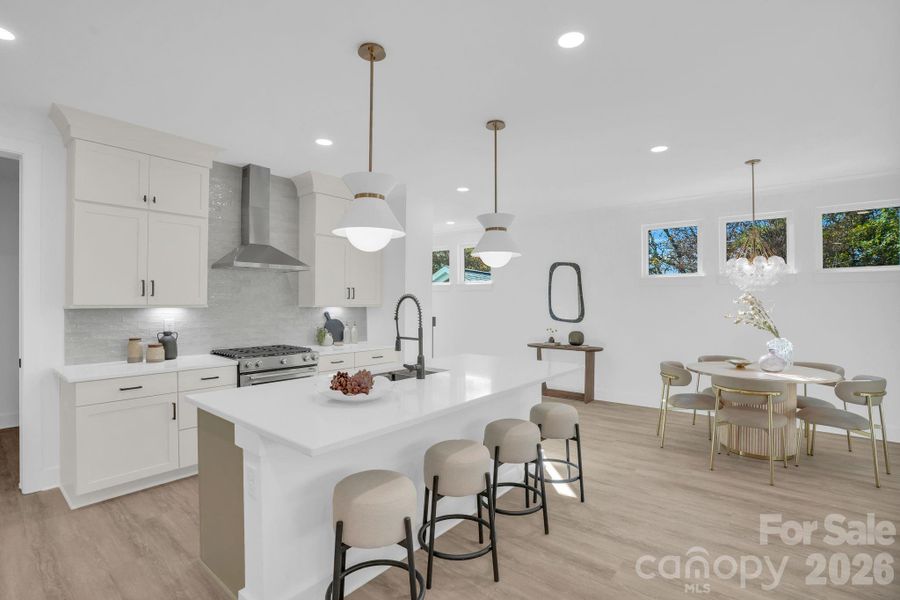 Furnished interior view inside a new home in , Charlotte (Image 15).