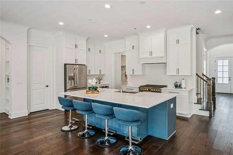 Furnished interior view inside a new home in The Enclave on Lavista, Tucker (Image 16). Furnished interior view inside a new home in The Enclave on Lavista, Tucker (Image 16).