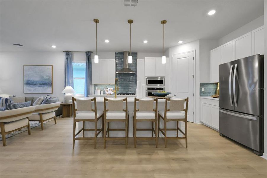 Furnished interior view inside a new home in Creekside Run at Babcock Ranch, Punta Gorda (Image 8).