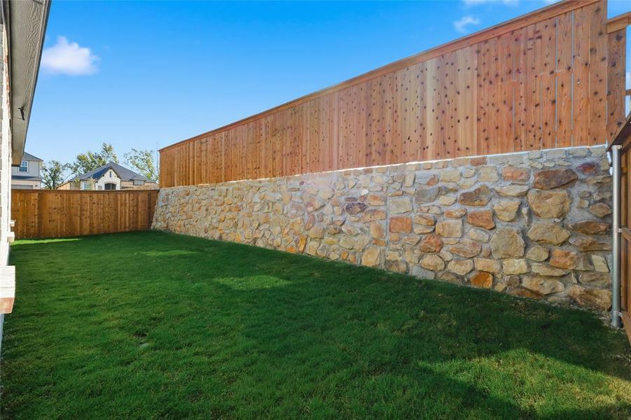 View of fenced backyard View of fenced backyard
