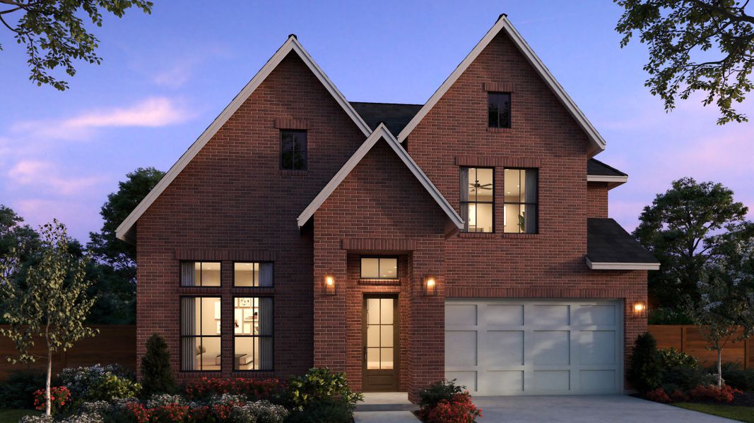 Representative exterior photo of a completed home built from the Emerson by Southgate Homes in Painted Tree 50' Series, McKinney, TX (Image 1). Representative exterior photo of a completed home built from the Emerson by Southgate Homes in Painted Tree 50' Series, McKinney, TX (Image 1).