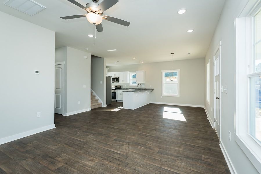 Representative unfurnished interior of a home built from the Thomas by Foundation Home Builders LLC in Pinnix Loop, Burlington (Image 17).