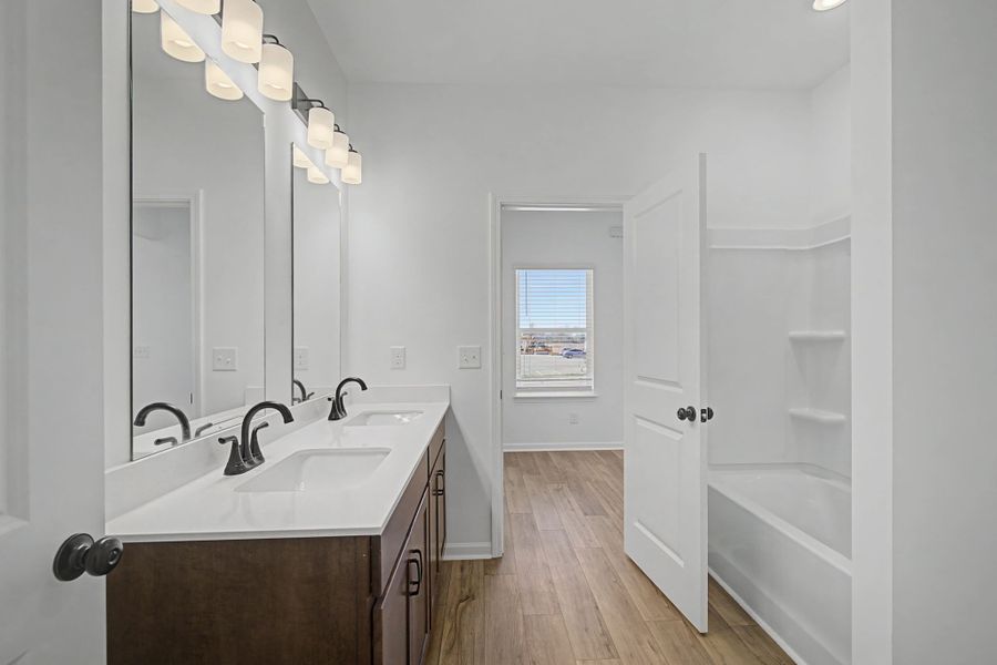 Furnished interior view inside a new home in The Oaks, Clarksville (Image 8).