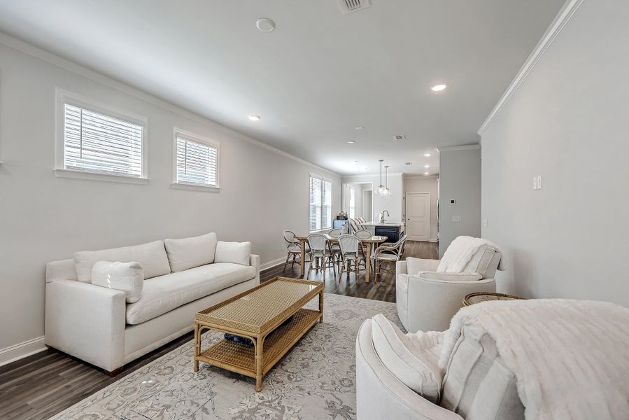 Furnished interior view inside a new home in Del Webb Charleston at Nexton, Summerville (Image 15). Furnished interior view inside a new home in Del Webb Charleston at Nexton, Summerville (Image 15).