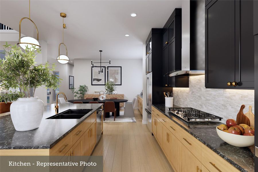 Furnished interior view inside a new home in The Woodlands Hills - Premier Collection, Willis (Image 11).