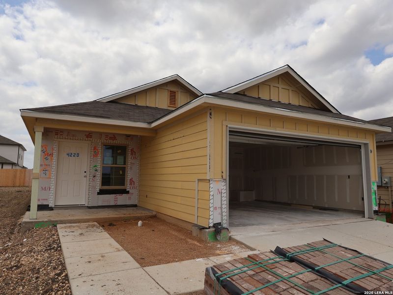 In-progress construction of a new home in Park Place, New Braunfels, TX (Image 20).