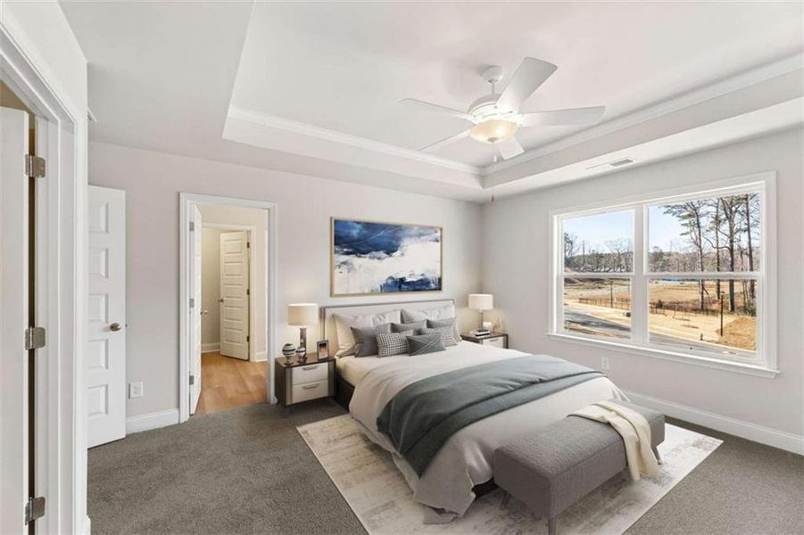 Furnished interior view inside a new home in Porter Reserve, Decatur (Image 15).