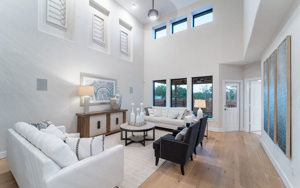 Representative furnished interior of a home built from the Dakota by CastleRock Communities in Hughes Landing, Dickinson (Image 8).