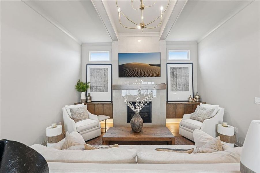 Furnished interior view inside a new home in Promenade at Sawnee Village, Cumming (Image 7).