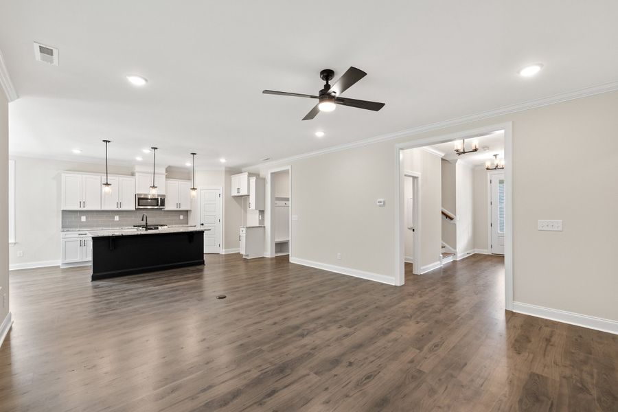 Representative unfurnished interior of a home built from the The Chandler by RobuckHomes in Baylee Ridge, Selma (Image 189).