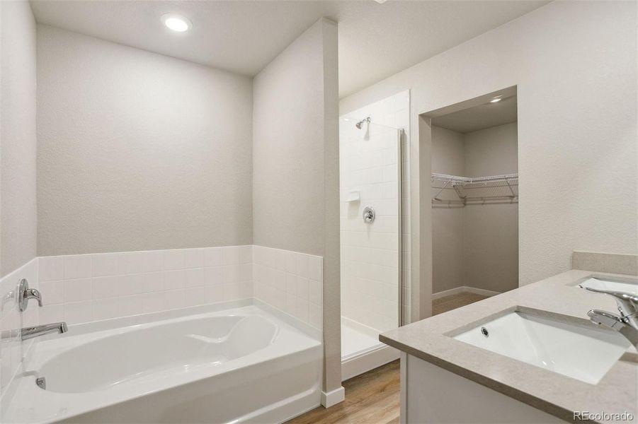 Furnished interior view inside a new home in Bennett Ranch, Bennett (Image 6).
