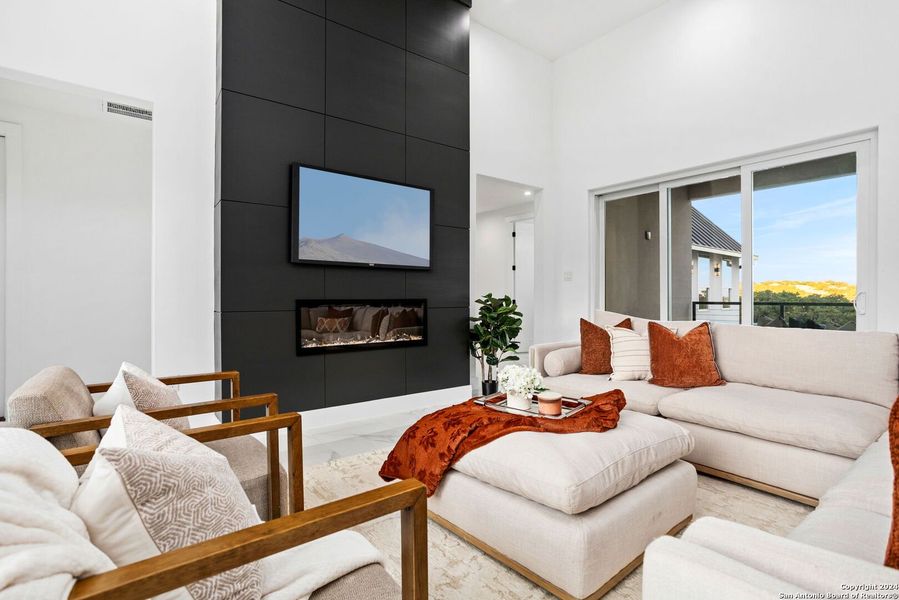 Furnished interior view inside a new home in , Spring Branch (Image 10).