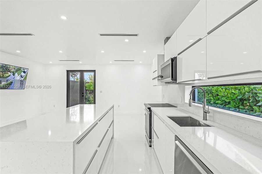 Furnished interior view inside a new home in , Miami (Image 10).