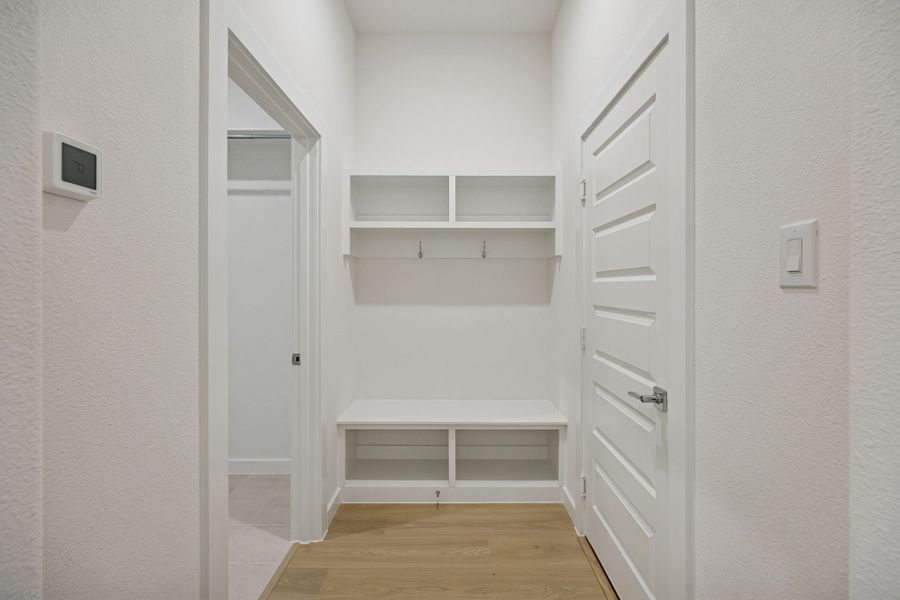 Backpack Rack in the Gilmour II home plan by Trophy Signature Homes – REPRESENTATIVE PHOTO