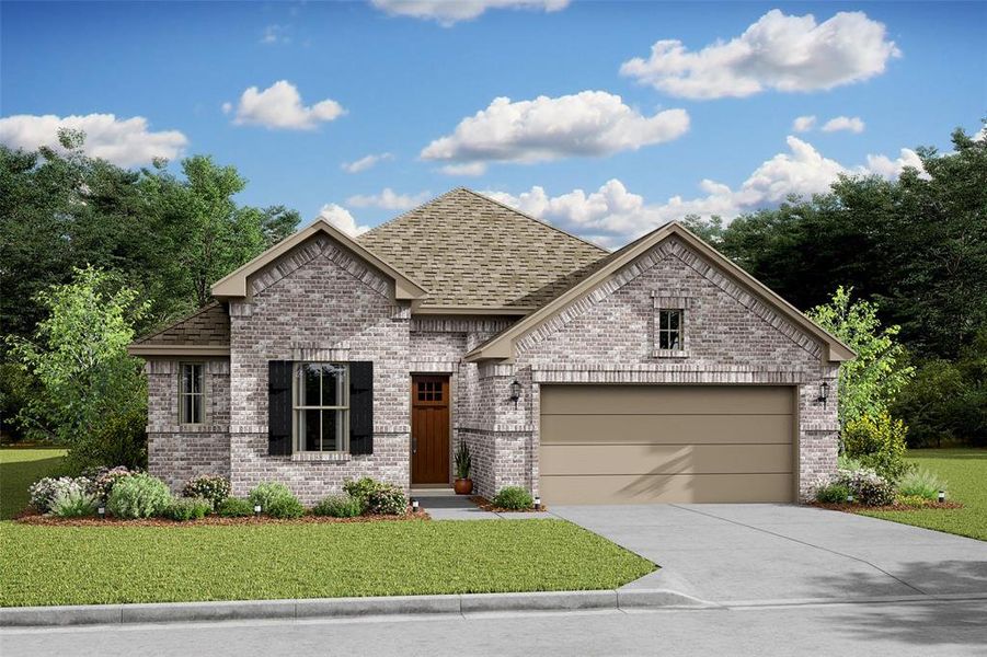 Gorgeous Pasadena home design in RA elevation built by K. Hovnanian Homes in the master planned community of Marvida. (*Artist rendering used for illustration purposes only.)