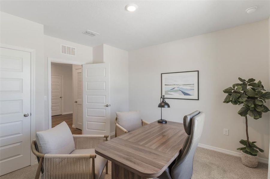 Furnished interior view inside a new home in Fox Branch, Lakeland (Image 3). Furnished interior view inside a new home in Fox Branch, Lakeland (Image 3).