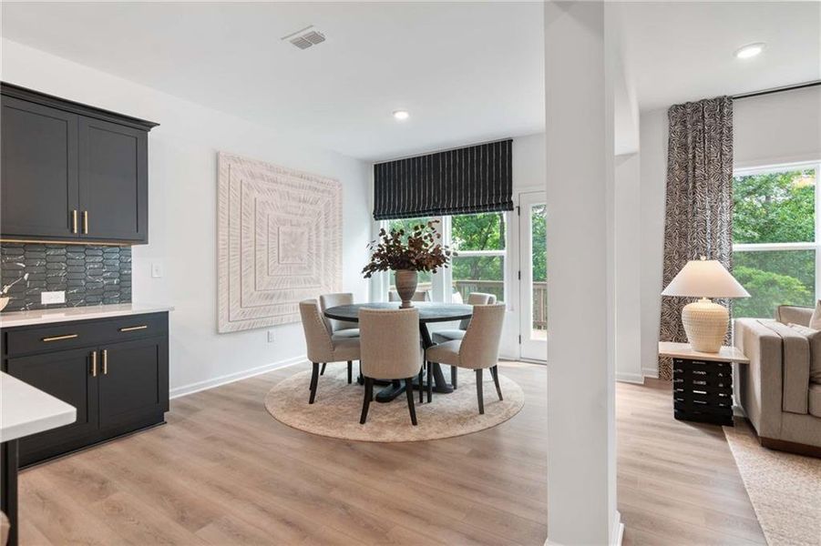 Furnished interior view inside a new home in Creekside, Dawsonville (Image 45). Furnished interior view inside a new home in Creekside, Dawsonville (Image 45).