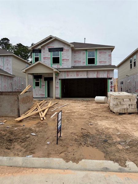 In-progress construction of a new home in The Lakes at Black Oak Villas, Magnolia, TX (Image 24). In-progress construction of a new home in The Lakes at Black Oak Villas, Magnolia, TX (Image 24).