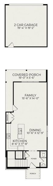 2D floor plan layout for the Flint C by Homes by Dickerson in Chatham Park, Pittsboro, NC (Image 3). 2D floor plan layout for the Flint C by Homes by Dickerson in Chatham Park, Pittsboro, NC (Image 3).