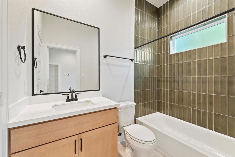 Furnished interior view inside a new home in Reserve At Oak Forest, Houston (Image 10). Furnished interior view inside a new home in Reserve At Oak Forest, Houston (Image 10).